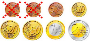 desaparicion de centimos de euro